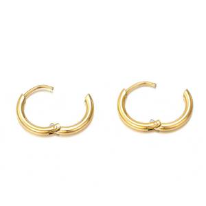  Earrings steel 316L rings gold