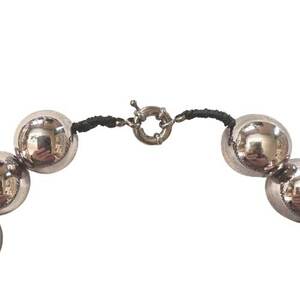 Γυναικείo Set κολιέ μεγάλη στρόγγυλη χάντρα 20mm & Σκουλαρίκια ασημί  bode 03544