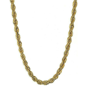 Men's 316L steel chain in gold color Art03564
