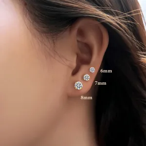 Γυναικεία σκουλαρίκια ατσάλι 316L Σετ 3 Ζευγάρια  χρυσό bode 03625