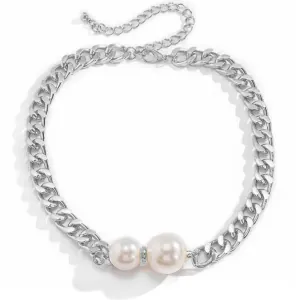 Women's Bohemian Style necklace in silver  