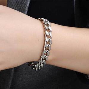 Steel bracelet 316L silver