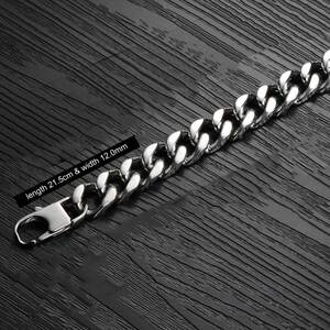 Steel bracelet 316L silver