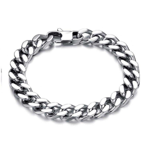 Steel bracelet 316L silver