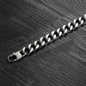 Steel bracelet 316L silver