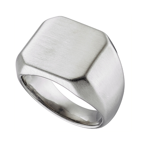Ανδρικό δαχτυλίδι ατσάλι 316L ασημί Art03909