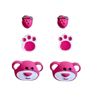 Children's Children's Hypoallergenic Earrings Set 3 pairs silver 925 silver