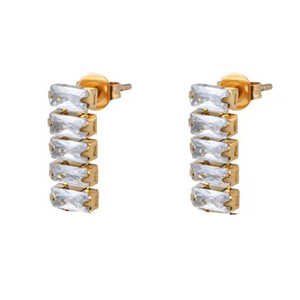 Women's Set Necklace & Earrings & Bracelet steel 316L gold