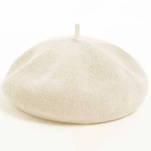  Γυναικείο Πλεκτό Καπέλο-Μπερές One Size εκρού bode 05-0570