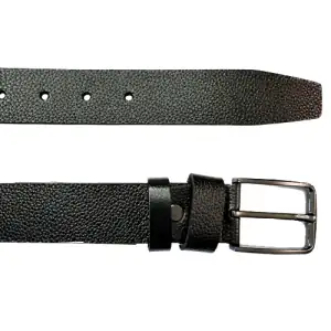 Men's belt Leather black 