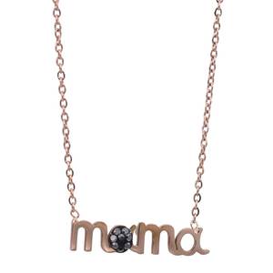 Womens necklace mama steel 316L rose-gold