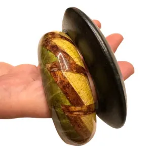 Γυναικεία σταθερά βραχιόλια σετ 2 τεμ. σε πράσινο & καφέ bode 05916