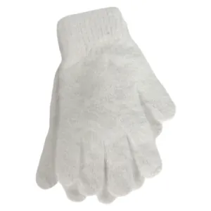Γυναικείο σέτ λαιμός-γάντια Verde 12-0478 άσπρο   