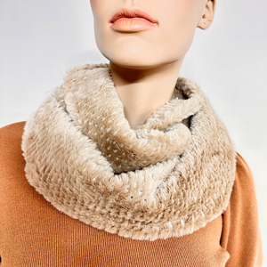  Women's scarf  Verde 06-0485 beige