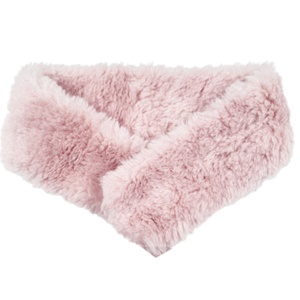 Γυναικείο γούνινο κασκόλ bode 06-0789 ροζ
