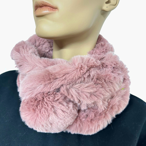 Women's bode fur scarf 06-0793 pink