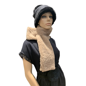  Women's scarf  Verde 06-781 taupe