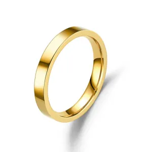 Unixex δαχτυλίδι Βέρα 3mm ατσάλι 316L χρυσό bode 06015G