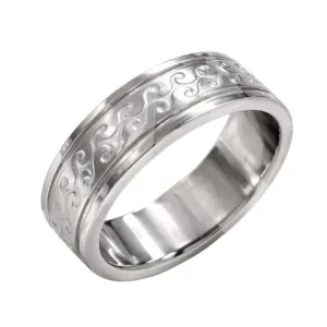 Ανδρικό δαχτυλίδι Βέρα ανοξείδωτο ατσάλι ασημί bode 06028