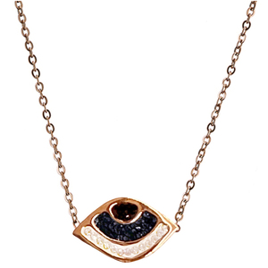Womens necklace steel 316 L rose-gold