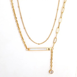 Women's necklace chain 316L steel gold