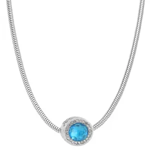 Women's necklace Hearth steel 316L silver bode 07234