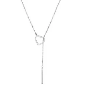 Women's necklace Hearths steel 316L silver 