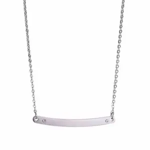 Women's necklace steel 316L silver 