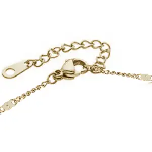 Womens necklace steel 316 L gold Art 07155