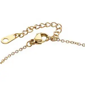 Womens necklace cross steel 316L gold
