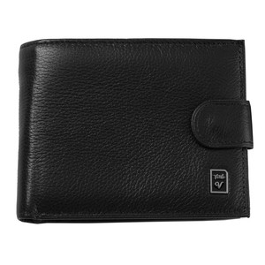 Wallet for man Leather Verde 09-101 black