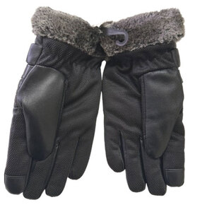 BODE Set Men's Hat & Scarf & Gloves one size black/grey