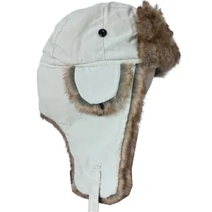 Unisex σκουφί-καπέλο με γούνα μπεζ bode 12-704