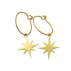 Women's earrings bode 01362 steel 316L gold