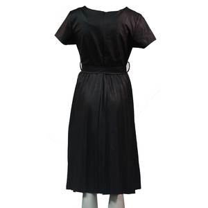 Women's pu leather dress midi bode 1561 black