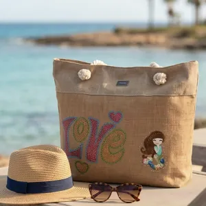 Beach bag Verde 16-4706 beige