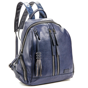 Γυναικεία τσάντα πλάτης Verde 16-5801 μπλε     