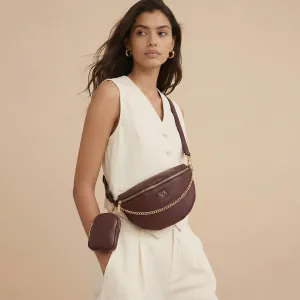 Τσαντάκι Μέσης Verde 16-6129 δαμασκηνί