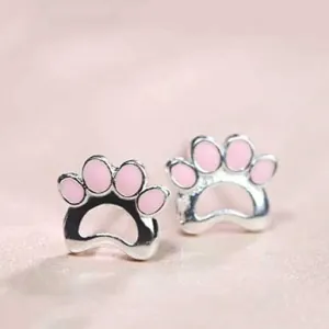 Children's earrings hypoallergenic silver 925 pink