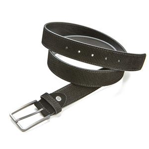 Men's leather belt Verde 17-164 black 