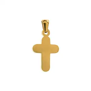 Σταυρός με αλυσίδα Art 01164 ατσάλι 316L χρυσό