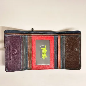 Leather wallet for woman Verde 18-895 black