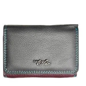 Leather wallet for woman Verde 18-895 black