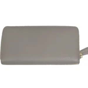 Leather wallet for woman Verde 18-0899 taupe