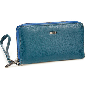 Leather wallet for woman Verde 18-1010 blue