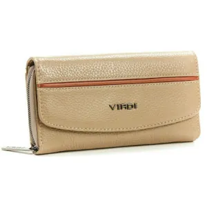 Leather wallet for woman Verde 18-1080 beige