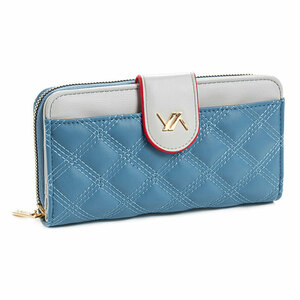 Wallet for women Verde 18-1171 blue/grey