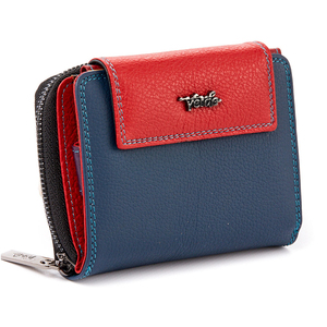 Γυναικείο πορτοφόλι δερμάτινο Verde 18-893 μπλε