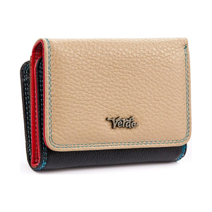 Γυναικείο πορτοφόλι δερμάτινο Verde 18-895 μπεζ