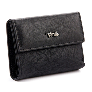 Leather wallet for woman Verde 18-897 black